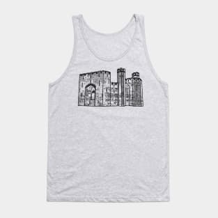 Caernarfon Castle Vector Tank Top